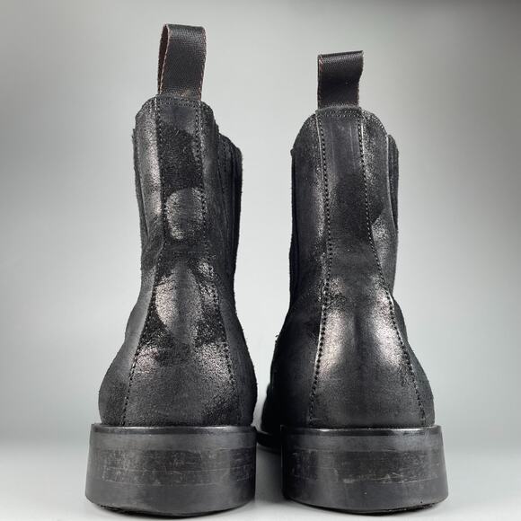 DONALD J. PLINER Enos I20 Men's 10 Black Leather Pull On Chelsea Boot Casual EUC - Picture 3 of 9